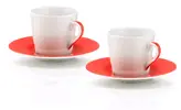 Sada 2 hrníčků a podšálků na cappuccino - Bialetti