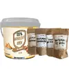 100% mandlový krém + arašídy, 150 g + mandle, 150 g + kešu, 150 g + chia semínka, 150 g