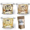 Arašídový krém, 1000 g + 100% kešu krém, 1000 g + 100% mandlový krém, 1000 g + arašídy, 150 g