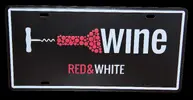 Plechová cedule Red and White