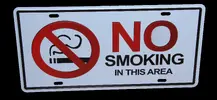 Plechová cedule No Smoking