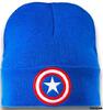 Zimní přeložená pletená čepice Marvel/Captain America