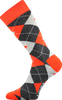 Ponožky - Káro oranžová | Velikost: 43-46