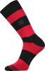 Ponožky - Pruhy červené | Velikost: 43-46