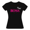 Dámské tričko „BOSS“ | Velikost: S | Černá