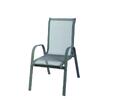 Síťovaná židle s hliníkovou kontrukcí - šedá