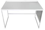 Stůl Linder Exclusiv s dřevěnou deskou 120x74 cm - bílý