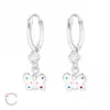 Motýl – barevný puntík s krystaly Swarovski