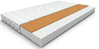 Postel z masivní borovice s roštem a matrací s kokosovou vrstvou 10 cm | Velikost: 80x200 cm