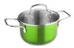 Kastrol Lamart 2,7 l se skleněnou poklicí - zelený