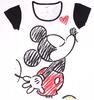 Dámské triko, Minnie Mouse (LS1024) | Velikost: XS | Černá