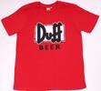 Pánské triko, Simpsonovi - Duff (BG002) | Velikost: XS | Červená