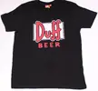 Pánské triko, Simpsonovi - Duff (BG002) | Velikost: XS | Černá