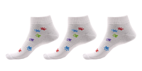 Ponožky s motivem tlapky | Velikost: 35-38 | Barevná