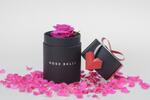 Rose Belle mini box - růže tmavě růžová