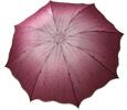 Deštník - růžový s kapkami