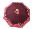 Mini deštník kytky vínové