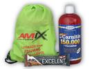 L-Carnitine 150000 mg + Chromium + dárek: Amix BAG (zelený) + Excelent 24% Protein Bar | Velikost: Ananas