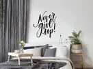 Samolepka Never give up | Velikost: 40 x 46 cm