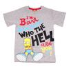 Chlapecké tričko s krátkým rukávem, Bart | Velikost: 140-146 | Šedá