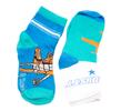 2pack dětských ponožek - ancle, Planes | Velikost: 23-26 | Modro-bílá