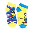 2pack dětských ponožek - sneakers, Mimoni | Velikost: 23-26 | Žluto-modrá