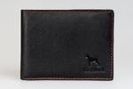 Pánská kožená peněženka JBNC35, černá / červené šití