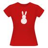 Dámské tričko "Zajíček s puntíky" | Velikost: S | Červená