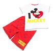 Dětské pyžamo se šortkami a krátkým rukávem, Mickey | Velikost: 92-98 | Červeno-bílá