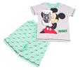 Dětské pyžamo se šortkami a krátkým rukávem, Mickey | Velikost: 104-110 | Šedo-zelená