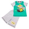 Dětské pyžamo se šortkami a krátkým rukávem, Mimoni | Velikost: 92-98 | Šedo-zelená