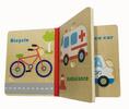 Dětská dřevěná kniha - puzzle, dopravní prostředky