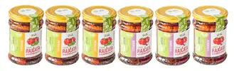 6x Sušená rajčata (3x bylinky + 3x česnek) - 270 g - ZÁSILKOVNA ZDARMA