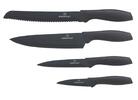 Čtyřdílná sada nožů FONDA s antiadhezní vrstvou, černá