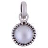 Stříbrný přívěsek s přírodní mořskou perlou | Bílá