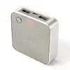 Powerbanka DOCA 8 400 mAh s displejem a zrcátkem – stříbrná