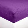 Froté prostěradlo | Velikost: 90 x 200 cm | Tmavě fialová