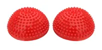 2 balanční čočky 16 cm - masáž chodidel ježek - červené