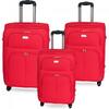 Sada 3 kufrů Ormi - červená | Velikost: Se 2 kolečky