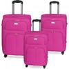 Sada 3 kufrů Ormi - růžová | Velikost: Se 2 kolečky