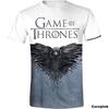 Pánské tričko Game of Thrones Raven Sub | Velikost: S | Bílá