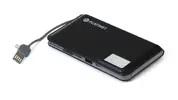 PLATINET POWERBANK 12000 mAh Li-Pol, LCD, 2x USB 5V/2.1A - černá