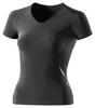 Skins A400 Womens Black/Silver Top Short Sleeve | Velikost: XS