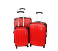 Sada 3 kufrů v ABS provedení Travel Lex - Colors - červená