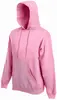 Fruit Of The Loom HOODED SWEAT Light Pink | Velikost: XXL | Růžová