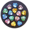 20 ks - Swarovski elements přívěsek - srdce, mix barev