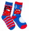 2 páry ponožek, Cars | Velikost: 23-26 | Modročervená