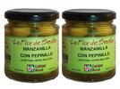 2x Zelené olivy Manzanilla s okurčičkou, 120 g