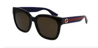 Slnečné okuliare Gucci | Havana / modrý rám