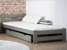 Postel LUX šedá s roštem | Velikost: 90 x 200 cm